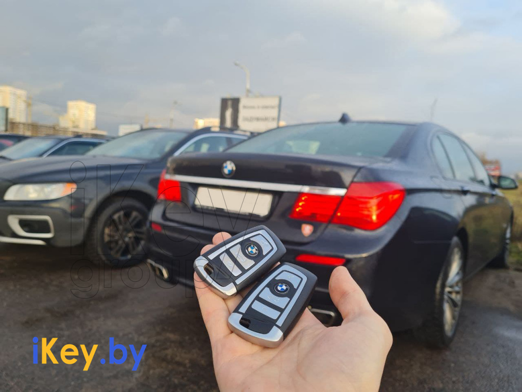 Изготовление автоключа зажигания БМВ 7 серии в кузове Ф01 в Минске Изготовление автоключа зажигания БМВ