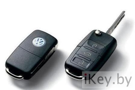 Выкидной ключ Фольксваген Гольф на 3 кнопки