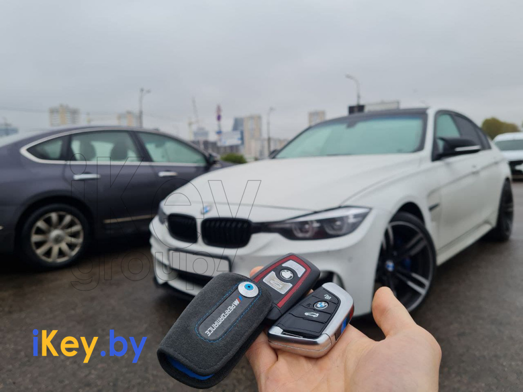 БМВ F30 3-ей серии изготовление дубликата чип ключа зажигания БМВ ключ