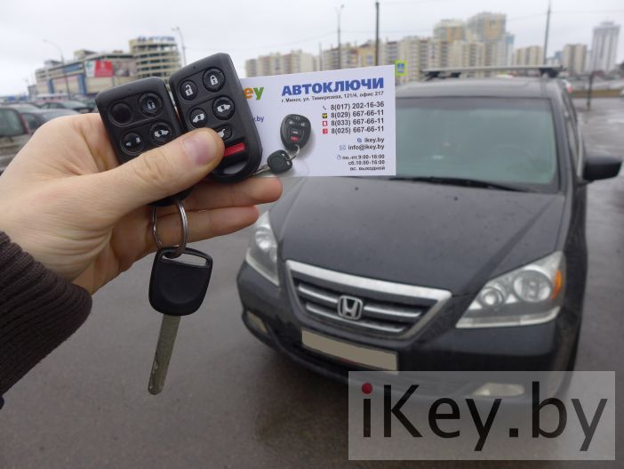 Изготовление чип ключа зажигания Хонда