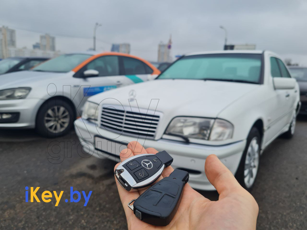 Изготовление чип ключа зажигания Мерседес w202 1998 Изготовление ключа зажигания Мерседес