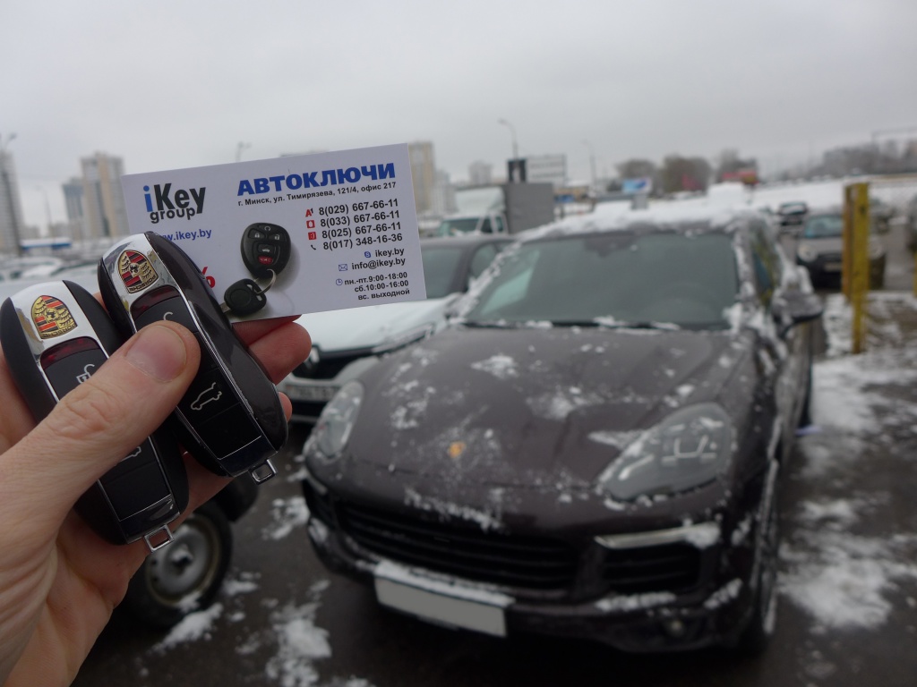 Изготовление чип ключа Порше Кайен