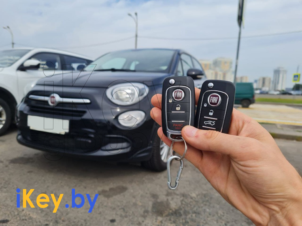 Фиат 500х 2016 изготовление чип ключа зажигания Фиат ключ