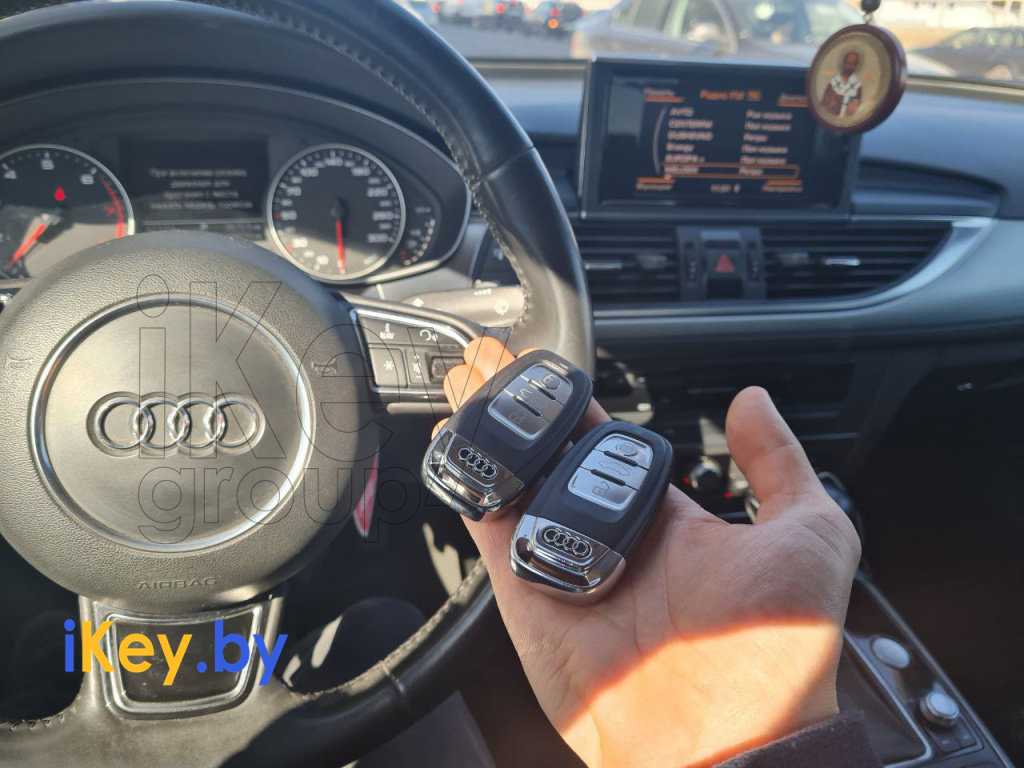 дубликат ключа зажигания Ауди А6 С7 2012 ауди ключ