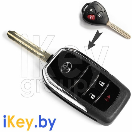 Выкидной ключ Тойота Авенсис корпус