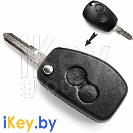 Выкидной ключ Рено Дастер корпус фото в интернет-магазине ikey.by