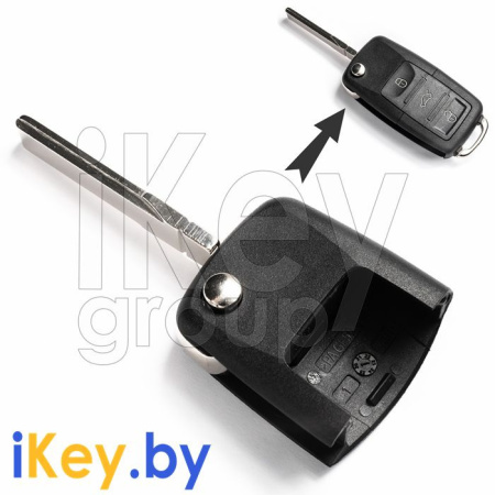 Ключ зажигания Шкода Фабия выкидной механизм корпус
