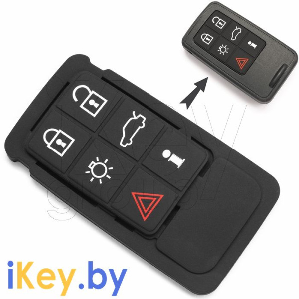 Купить Вольво S60, V70, ХС60, ХС70, S80 резиновые кнопки