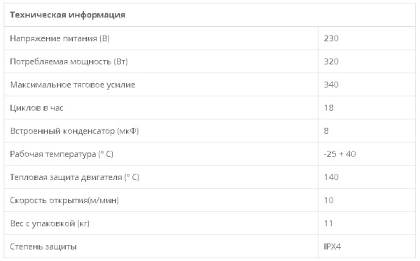 Комплект привода для откатных ворот DEA LIVI 403N купить в Минске