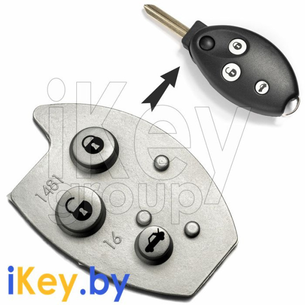 Купить Ситроен С5, С8, Ксара кнопки в выкидной ключ