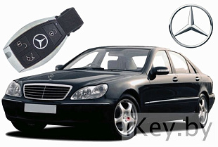 Изготовить дубликат чип ключа зажигания Мерседес w220