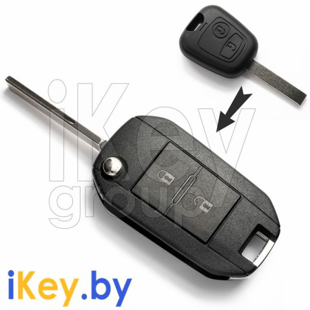 Корпус выкидного ключа зажигания Пежо 307 фото в интернет-магазине ikey.by