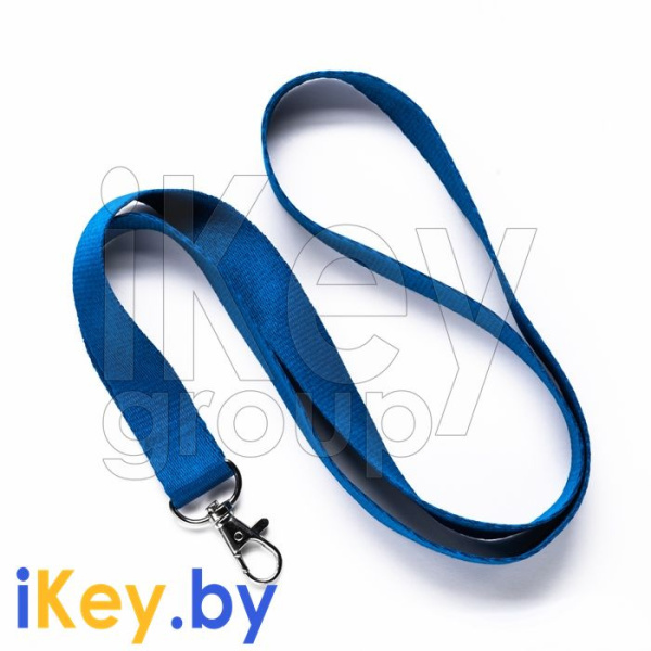 Купить Ланъярд с металлическим карабином синий