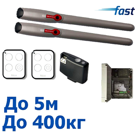 Комплект автоматики для распашных ворот Nice TO5024HSBDKIT купить в Минске